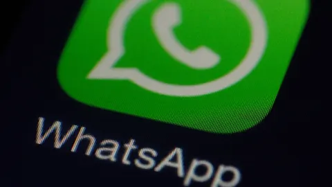 Ícone do aplicativo WhatsApp na tela de um celular
